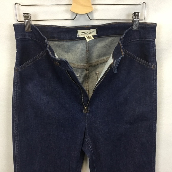 Madewell 10" High-Rise Skinny Crop Macarthur Wash Exposed Zip Edition - Picture 5 of 13